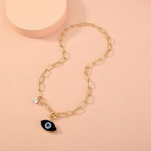 3/$30 💛 Evil Eye Rhinestone Chain Necklace